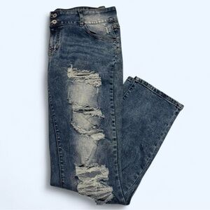 Flamingo Distressed PLUS Size Jeans